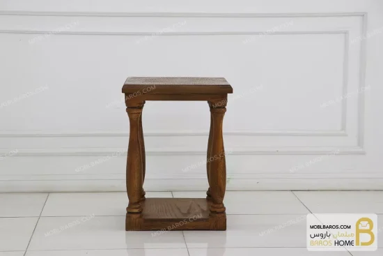 ست جلومبلی و عسلی و کنار مبلی چوبی مدل پایه ستونی کد ۲ خرید مبل باروس 5