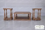 ست جلومبلی و عسلی و کنار مبلی چوبی مدل پایه ستونی کد ۲ خرید مبل باروس 5994 (3)