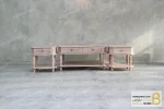 ست جلومبلی و عسلی کنار مبلی کلاسیک جدید مدل کلارا خرید مبل باروس 3