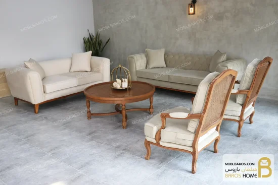 ست مبلمان ترکیبی جدید اریکا خرید مبل باروس 5