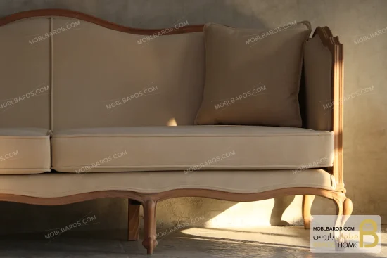 ست مبلمان ترکیبی گندم و چستر شیاره کد ۳ خرید مبل باروس 14