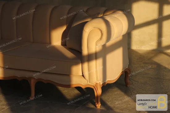 ست مبلمان ترکیبی گندم و چستر شیاره کد ۳ خرید مبل باروس 19