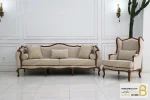 ست مبلمان نئوکلاسیک ترکیبی ابزاری چستر کویین و فرانسوی خرید مبل باروس 15