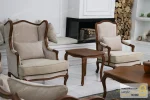 ست مبلمان نئوکلاسیک ترکیبی ابزاری چستر کویین و فرانسوی خرید مبل باروس 9