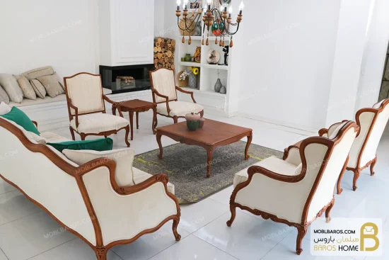 ست مبلمان نئوکلاسیک رومینا-خرید مبل باروس-8953 (1)