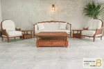 ست مبلمان نئوکلاسیک فندقی راشل کد ۳ خرید مبل باروس 1123 4