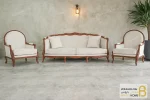 ست مبلمان نئوکلاسیک فندقی راشل کد ۳ خرید مبل باروس 1123 6