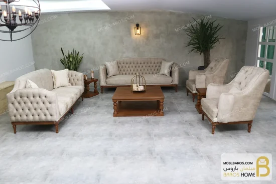ست مبلمان نئوکلاسیک و راحتی کاریزما خرید مبل باروس 2