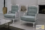 ست مبلمان چوبی و کلاسیک سفارشی مدل گندم و مبل تک کویین خرید مبل باروس 2