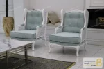 ست مبلمان چوبی و کلاسیک سفارشی مدل گندم و مبل تک کویین خرید مبل باروس 4