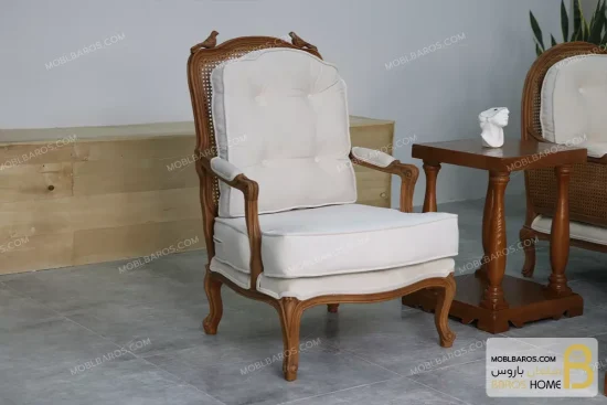 ست مبلمان چوبی کلاسیک ترکیبی مدل راشل و فرانسوی و روما خرید مبل باروس 5