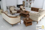 ست مبلمان کلاسیک ترکیبی مدل راشل پلاس و چستر کد ۴ خرید مبل باروس 11