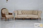 ست مبلمان کلاسیک ترکیبی مدل راشل پلاس و چستر کد ۴ خرید مبل باروس 20