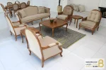 ست مبلمان کلاسیک و چوبی مدل راشل پلاس و مبل تک نفره روما کد ۲ خرید مبل باروس 1