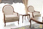 ست مبلمان کلاسیک و چوبی مدل راشل پلاس و مبل تک نفره کویین و روما خرید مبل باروس 6