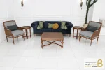 ست مبلمان کلاسیک چوبی ترکیبی کارن و چستر خرید مبل باروس 10
