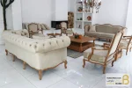 ست مبلمان ۱۰ نفره ترکیبی نئوکلاسیک گندم و جورجیا چستر خرید مبل باروس 2