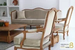 ست مبلمان ۱۰ نفره ترکیبی نئوکلاسیک گندم و جورجیا چستر خرید مبل باروس 3