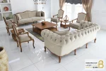 ست مبلمان ۱۰ نفره ترکیبی نئوکلاسیک گندم و جورجیا چستر خرید مبل باروس 8