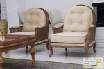 ست مبلمان ۷ نفره نئوکلاسیک ترکیبی مدل کاجی خرید مبل باروس 11