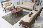 ست مبلمان ۷ نفره نئوکلاسیک ترکیبی مدل کاجی خرید مبل باروس 2