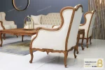 ست مبلمان ۷ نفره کلاسیک منبت چوبی رومینا کد ۳ خرید مبل باروس 6