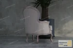 ست مبلمان ۸ نفره کلاسیک و چوبی مدل جورجیا و مبل تک‌نفره روما پلاس خرید مبل باروس 19