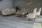 ست مبلمان ۸ نفره کلاسیک و چوبی مدل جورجیا و مبل تک‌نفره روما پلاس خرید مبل باروس 7