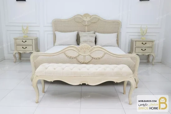 سرویس خواب و تخت خواب چوبی راشل سفارشی خرید مبل باروس 1