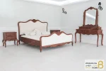 سرویس خواب چوبی کلاسیک و مینیمال مدل راشل کد ۱۰ خرید مبل باروس 142 (1)