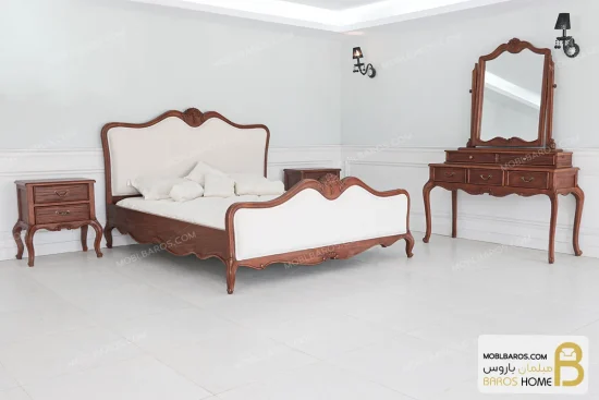 سرویس خواب چوبی کلاسیک و مینیمال مدل راشل کد ۱۰ خرید مبل باروس 142 (1)