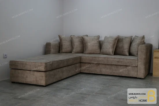 مبل ال مدرن و جدید پاف متحرک کد ۲ خرید مبل باروس 1