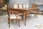 میز ناهار خوری کلاسیک طرح دار و ترکیبی مدل رومینا کد ۲ خرید مبل باروس 10