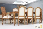 میز ناهار خوری کلاسیک طرح دار و ترکیبی مدل رومینا کد ۲ خرید مبل باروس 2