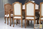 میز ناهار خوری کلاسیک طرح دار و ترکیبی مدل رومینا کد ۲ خرید مبل باروس 3