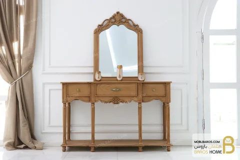 میز کنسول چوبی جدید ۱۴۰۱ مدل ایلانا خرید مبل باروس 3