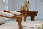 نیم ست مبل ۵ نفره چوبی کلاسیک راشل پلاس شاخدار و تک فرانسوی خرید مبل باروس 3