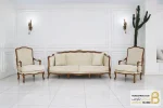 نیم ست مبلمان چوبی کلاسیک مدل راشل و مبل فرانسوی خرید مبل باروس 5