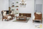 نیم ست مبلمان ۵ نفره چوبی کلاسیک مدل کینگ خرید مبل باروس 2