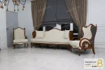 نیم ست مبلمان ۵ نفره چوبی کلاسیک مدل کینگ خرید مبل باروس 9