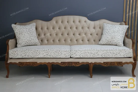 کاناپه و مبل نئوکلاسیک چوبی رومینا خرید مبل باروس 11