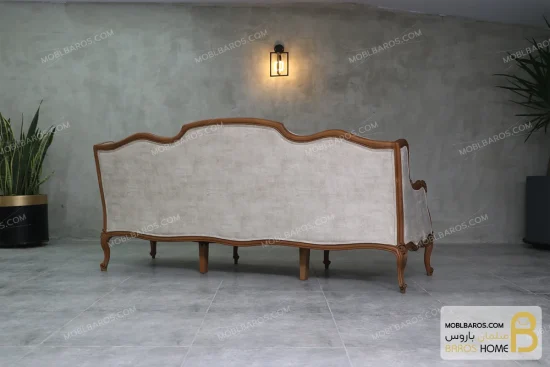 کاناپه و مبل نئوکلاسیک چوبی رومینا خرید مبل باروس 3