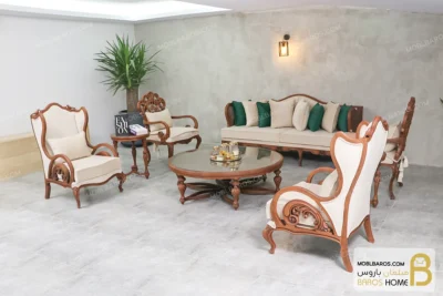 ست مبلمان ترکیبی کینگ و کویین کد ۲ خرید مبل باروس 11 5