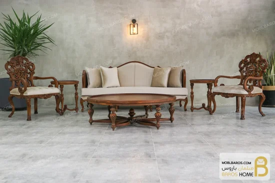ست مبلمان ترکیبی کینگ و کویین کد ۲ خرید مبل باروس 11 8 1