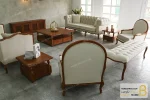 ست مبلمان ترکیبی گندم و چستر لمسه کد ۴ خرید مبل باروس 3