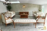 ست مبلمان ترکیبی گندم و چستر لمسه کد ۴ خرید مبل باروس 5