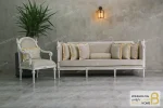 ست مبلمان نئوکلاسیک جدید مدل کاجی کد ۲ خرید مبل باروس 11 12
