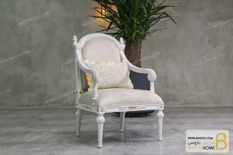 ست مبلمان نئوکلاسیک جدید مدل کاجی کد ۲ خرید مبل باروس 11 14