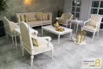 ست مبلمان نئوکلاسیک جدید مدل کاجی کد ۲ خرید مبل باروس 11 4