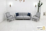 ست مبلمان نئوکلاسیک و راحتی کاریزما با تک کویین و فرانسوی خرید مبل باروس 14